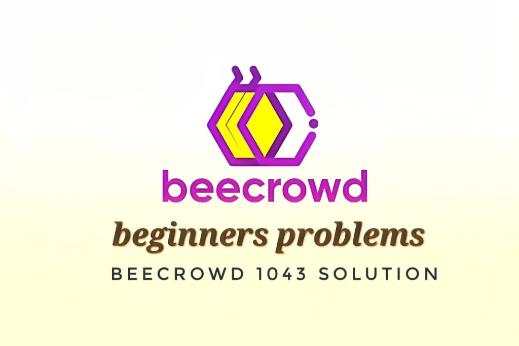 Beecrowd 1043 solution