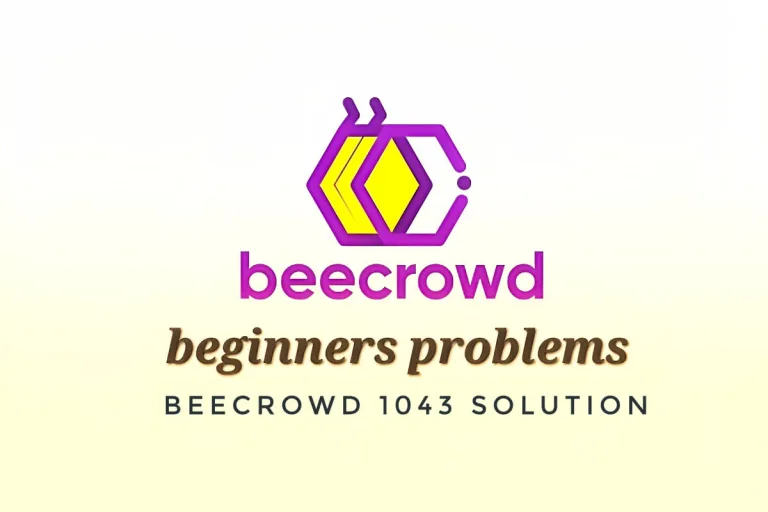 Beecrowd 1043 solution