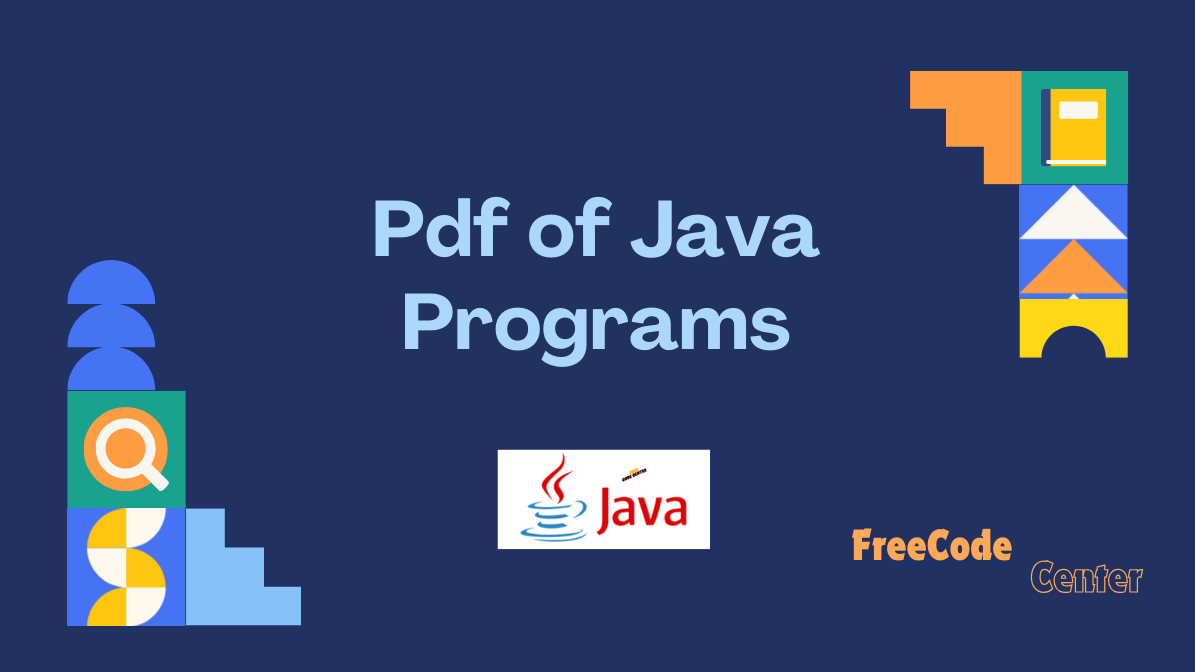 Pdf of Java Programs